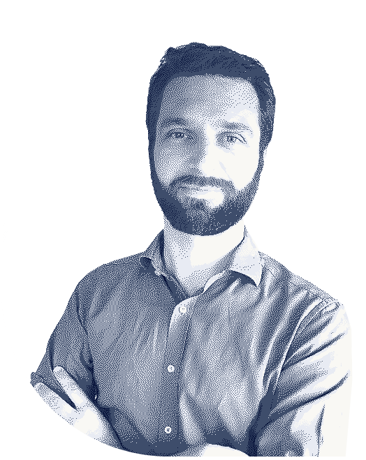 Picture of Gaël Duez cross armed and slightly smiling